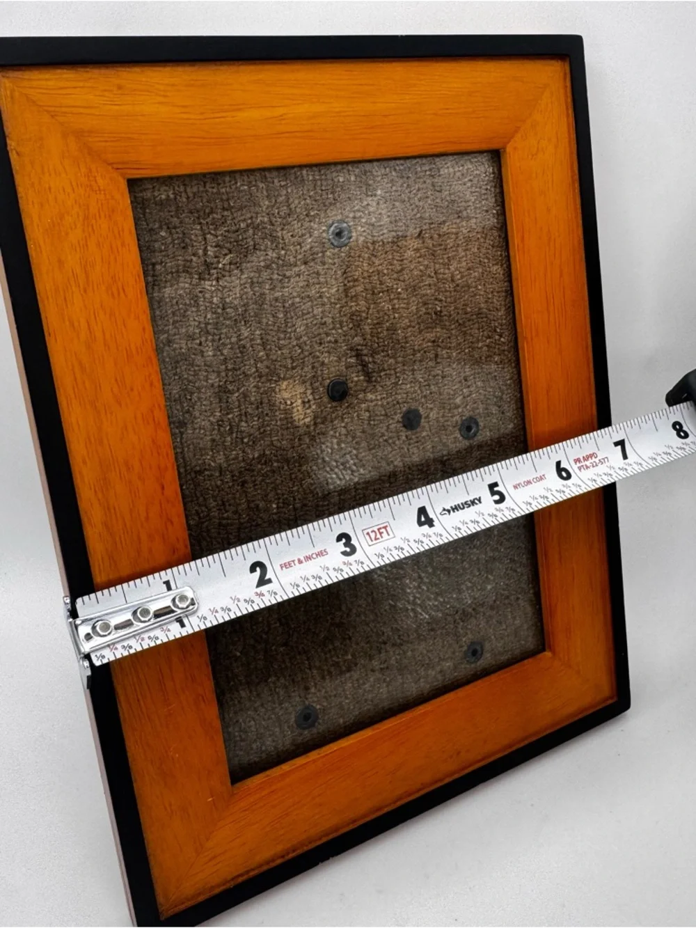 Wood Picture Frame 5x7 Black Trim Natural Wood Photo Frame Wall Tabletop